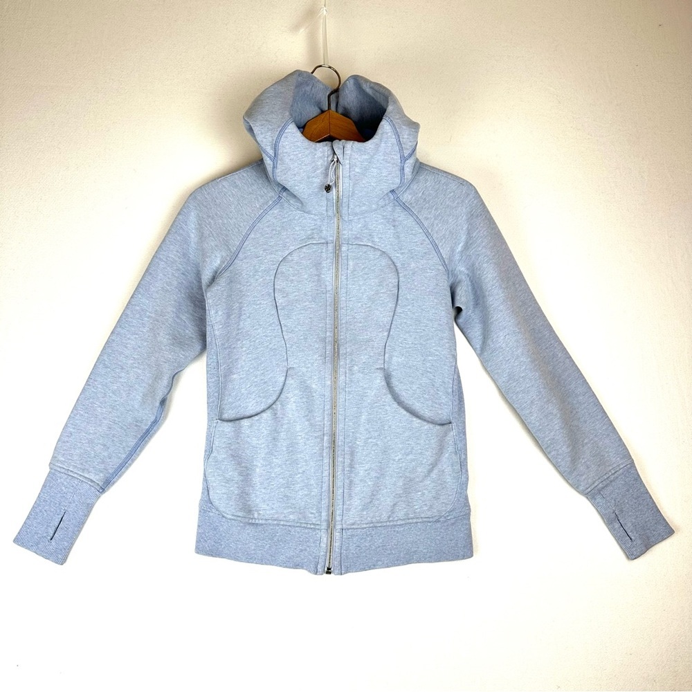 Lululemon Scuba Hoodie Light Cotton Fleece Heathered‎ Athleisure Workout Casaul